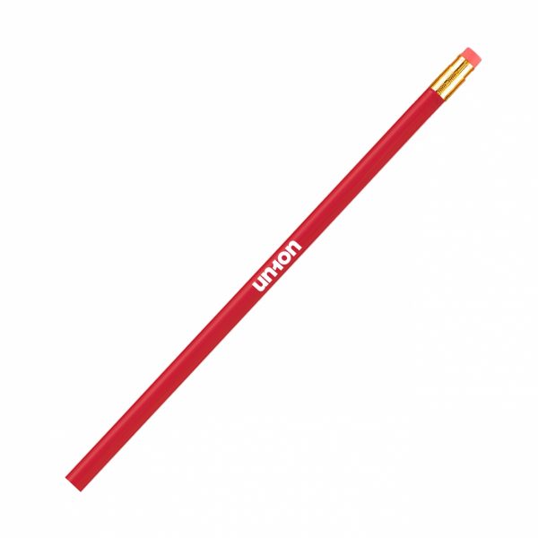Neon Wooden Pencil - Red